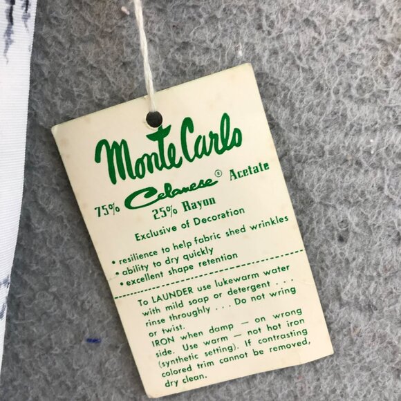 NEW Vintage Monte Carlo Floral Casual Dress size 14 1/2 - Picture 11 of 12